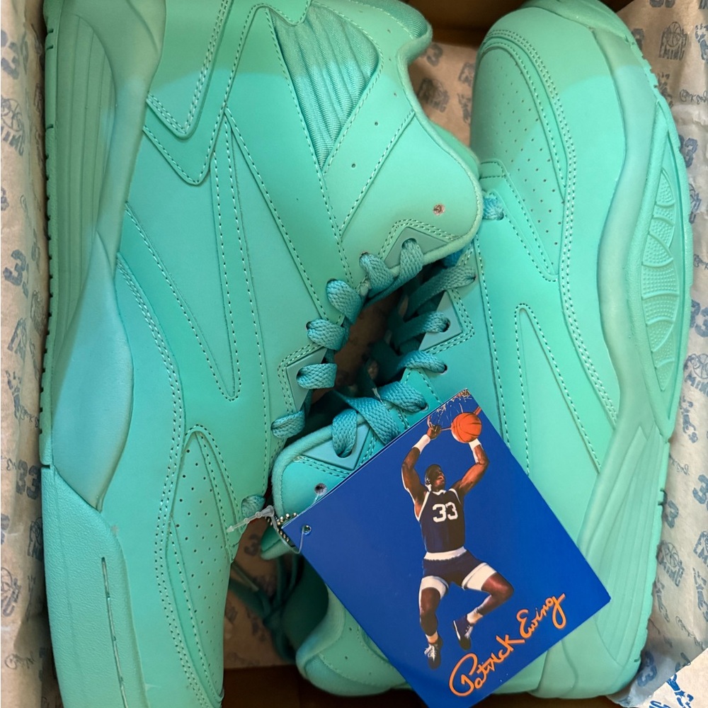 Patrick Ewing Teal Sneakers